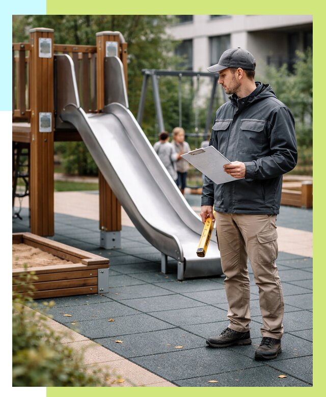 Сертификация детских площадок в Тынде от 25693 р. | Алешин-Тнд