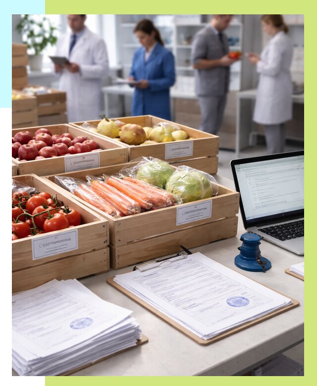 Сертификация овощей и фруктов в Тынде от 8735 р. | Алешин-Тнд