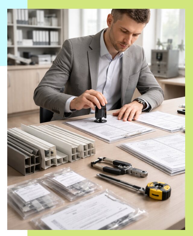 Сертификация ПВХ продукции в Тынде от 8735 р., Алешин-Тнд