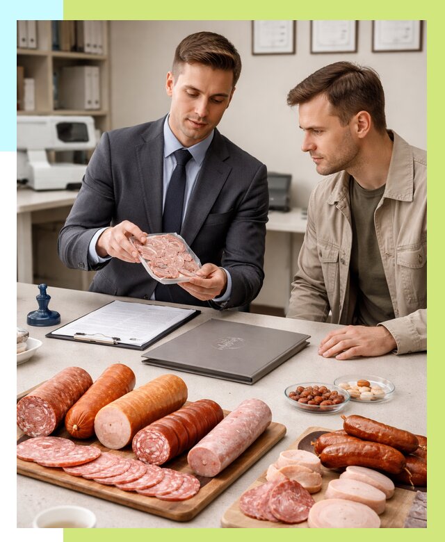 Сертификация колбасных изделий в Тынде от 7708 р. | Алешин-Тнд