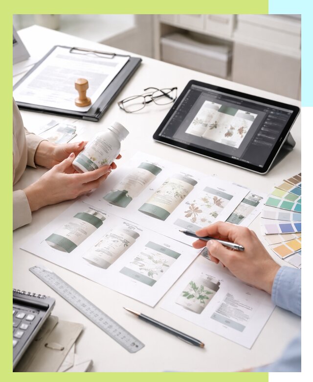 Профессиональная разработка дизайна и текста этикетки продукции в Тынде