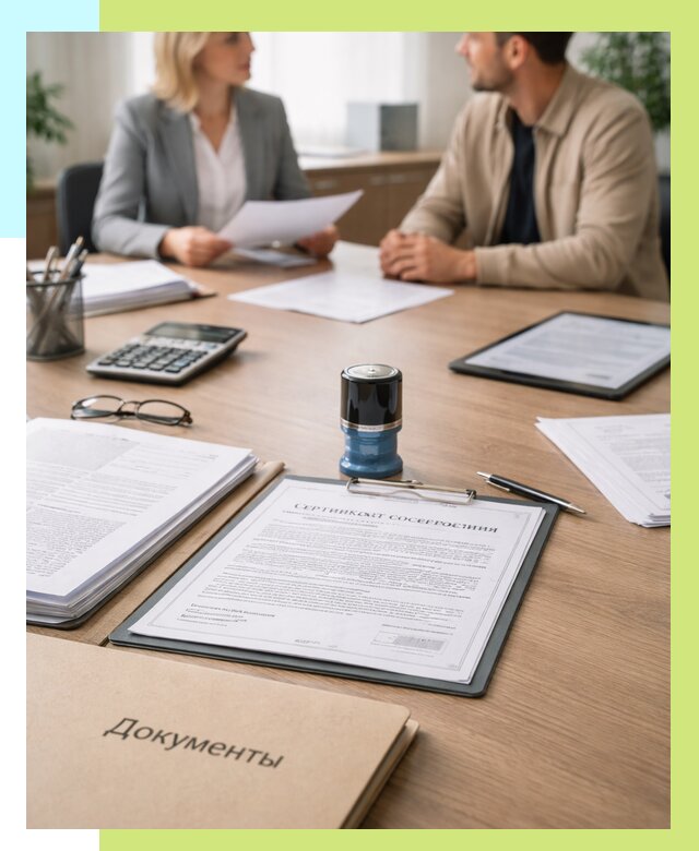 Сертификат соответствия на продукцию в Тынде от 15416 р.|Алешин-Тнд