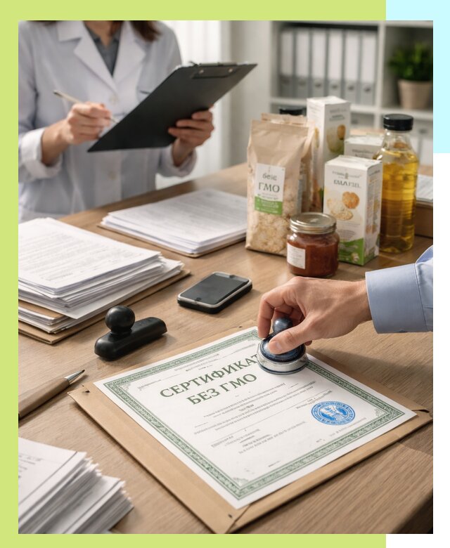 Получение сертификата Без ГМО для продукции в Тынде